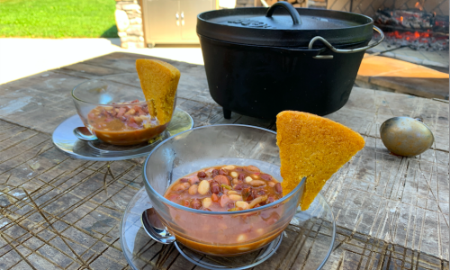 brick oven chili and cornbread